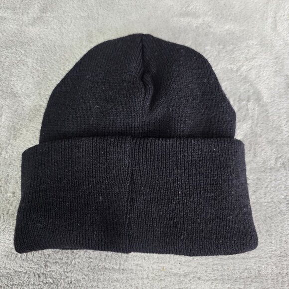 Mickey Unlimited Best Friends Black Knit Beanie Hat Mickey & Minnie Mouse - Picture 3 of 8